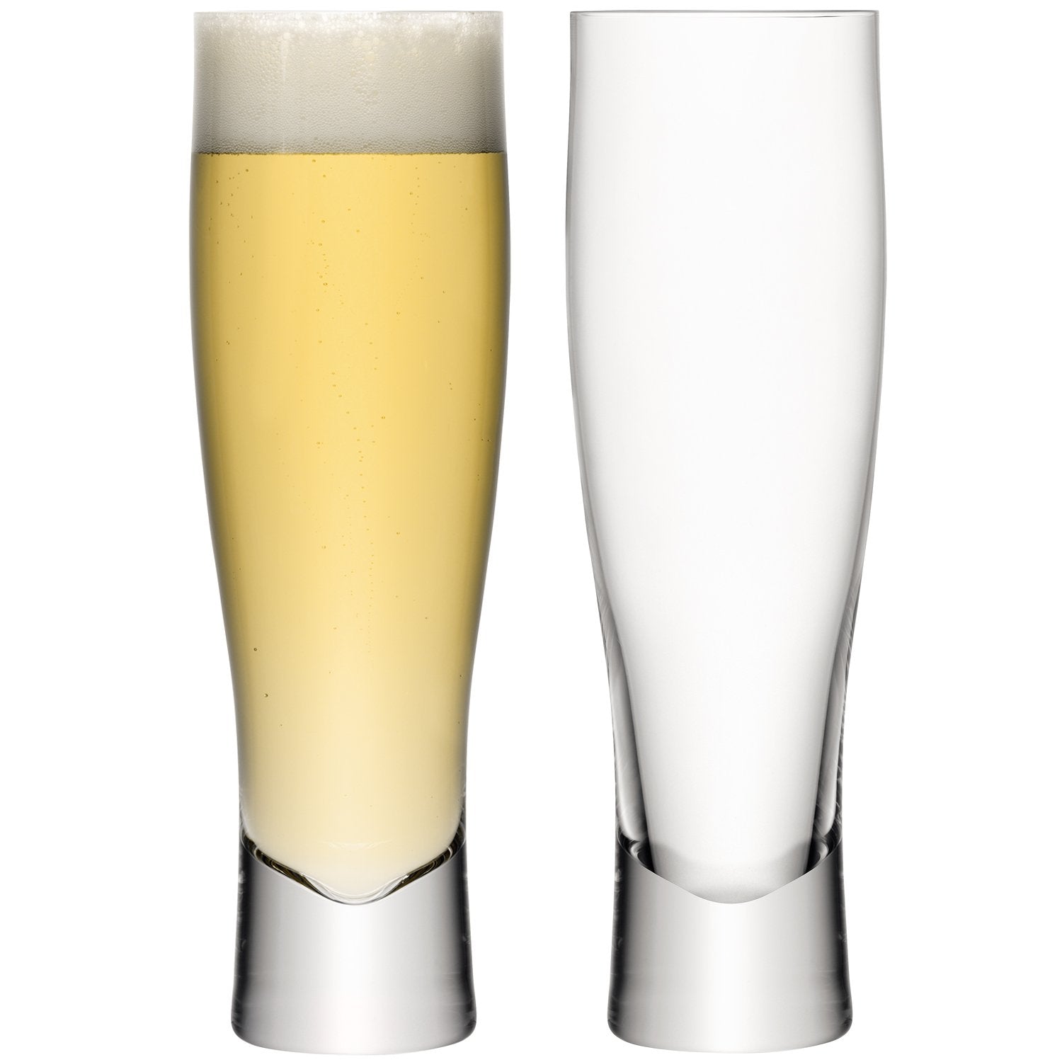 LSA BR23 Bar Beer Glass 18.5 fl oz/H9.5in Clear x 2