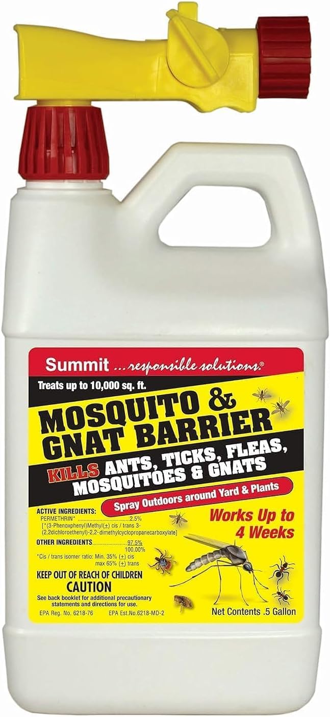 Summit Mosquito & Gnat Barrier Covers - Protects Up to 10,000 Sq Ft | 1/2 Gallon Size