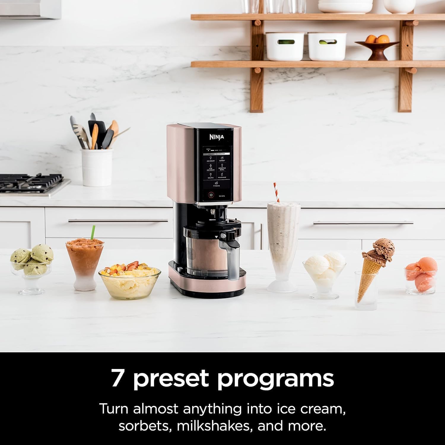 Ninja NC301 CREAMi - Versatile Ice Cream & Gelato Maker with 7 One-Touch Programs - Lavender