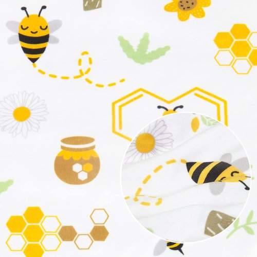 BORITAR Baby Security Blanket - Soft Unisex Lovey for Newborns | Snuggle Toy Bee Stuffed Animal, 14 Inch Yellow