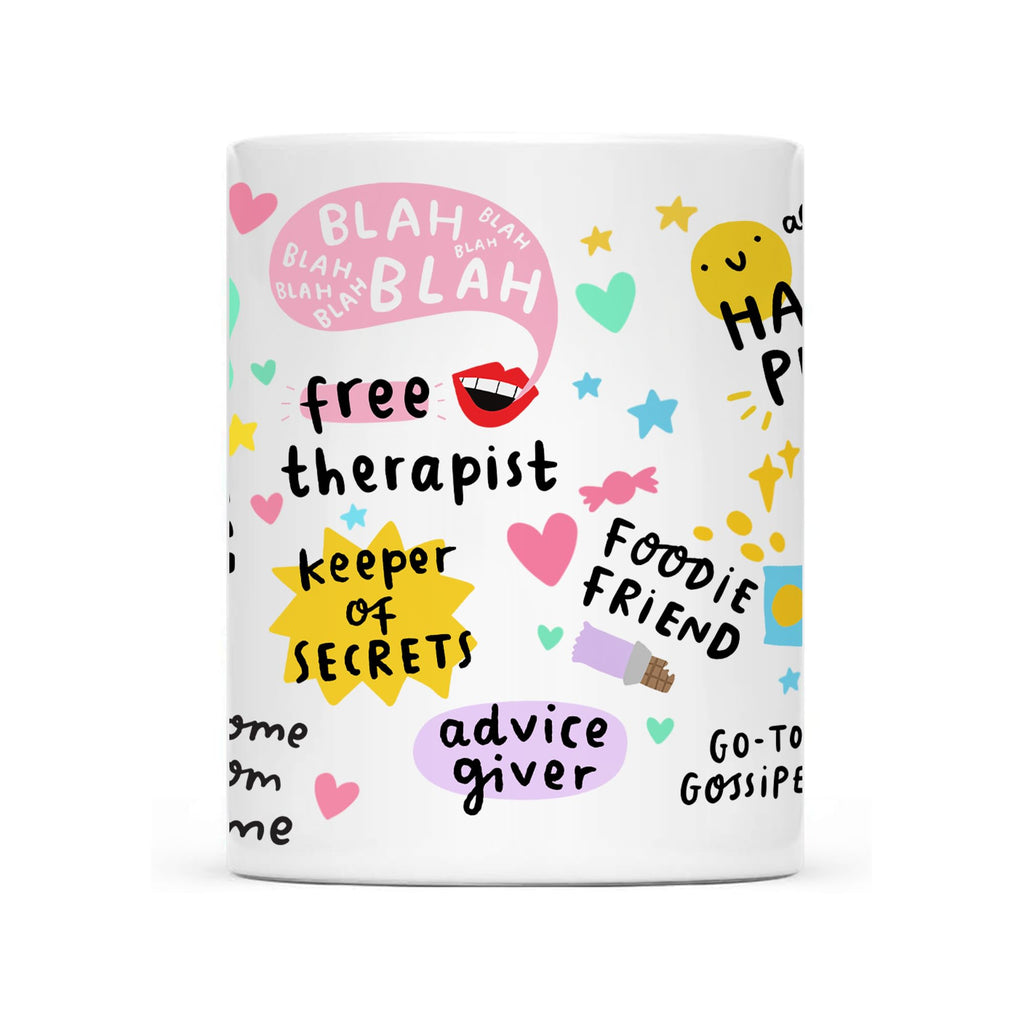 Gossby Bestie Coffee Mug - Best Friend Gift For Women - Friendship Gift for Female Friend - Friendship Gifts For Women Birthday - Gifts For Close Female Friends - 11oz White Ceramic Cup