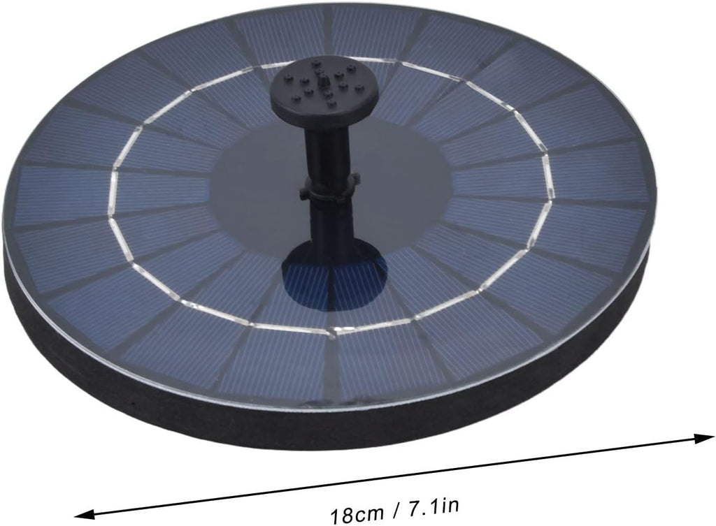 Solar Bird Bath Fountain Pump by 9V | 3.5W Free Standing Solar Panel Water Sprinkler for Garden