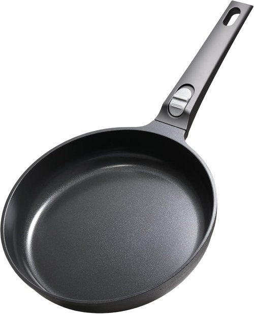 USELUCK 9.5 Inch Nonstick Frying Pan with Detachable Handle, Non Toxic Ceramic Skillet for Cooking, Induction Cookware with Removable Handle, Dishwasher & Oven Safe, PFAS PFOA & PTFE Free, Black