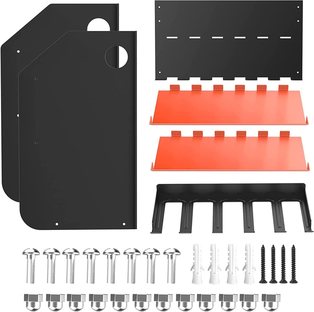 Ultrawall Power Tool Organizer - Heavy Duty Wall Mount Drill Holder with Two-Level Storage Rack