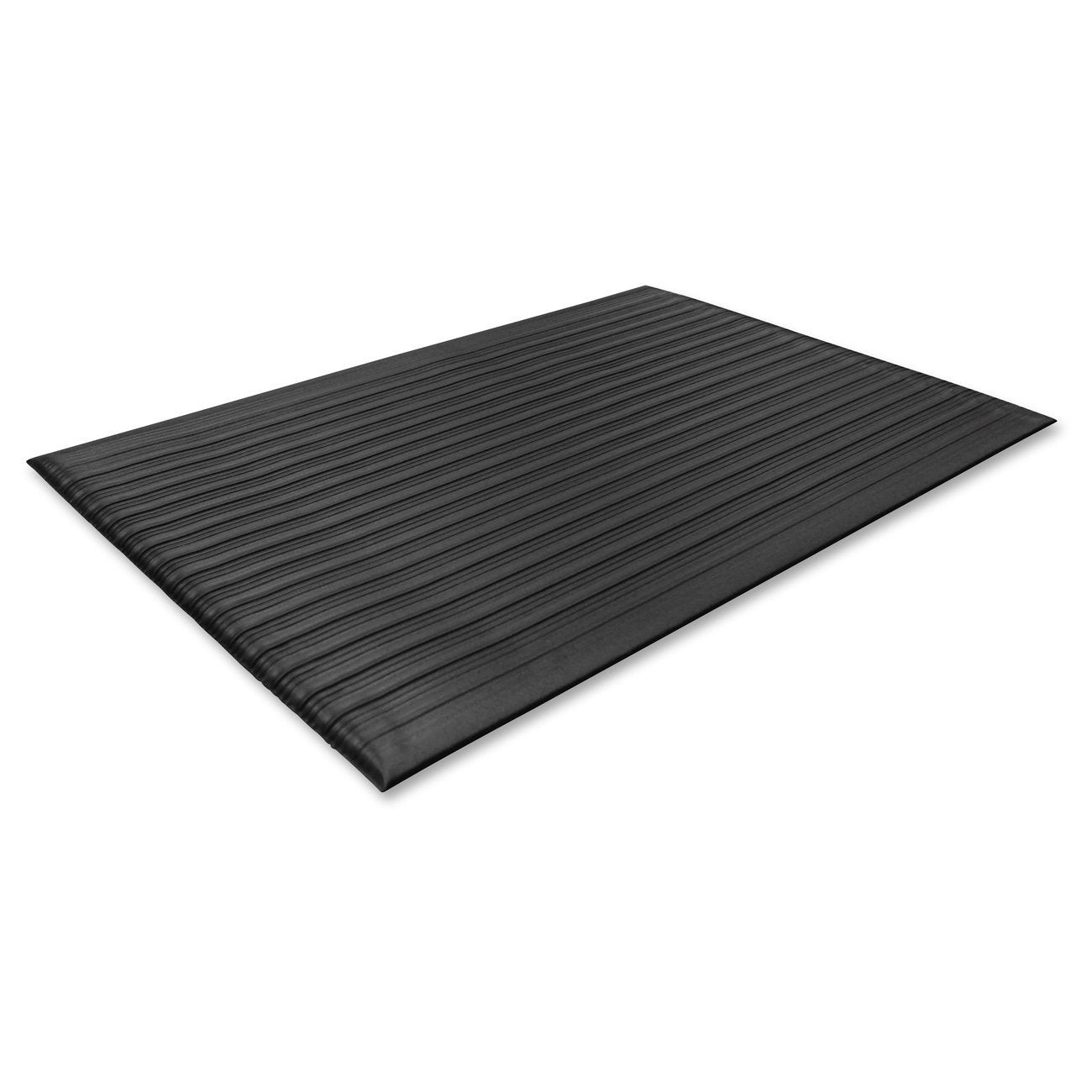 Genuine Joe Air Step Anti-Fatigue Black Mat, 36" L x 24" W