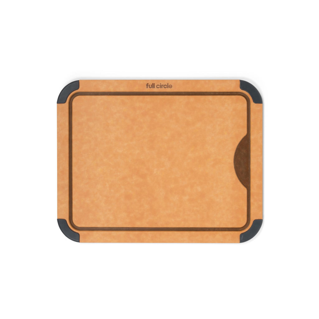 Full Circle Chop To It Everyday Cutting Board – 11”x14" – Dishwasher Safe, Reversible & Lightweight, Naturally Bonded Kraft Paper, Non-Slip Feet with Juice Groove