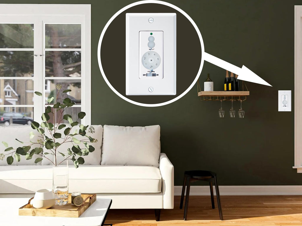 Minka Aire WC400 DC Wall Control or Remote w/Full Function, White