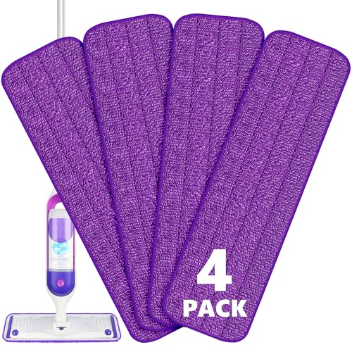 BPAWA Reusable Microfiber Replacement Mop Pads for 15" Mops