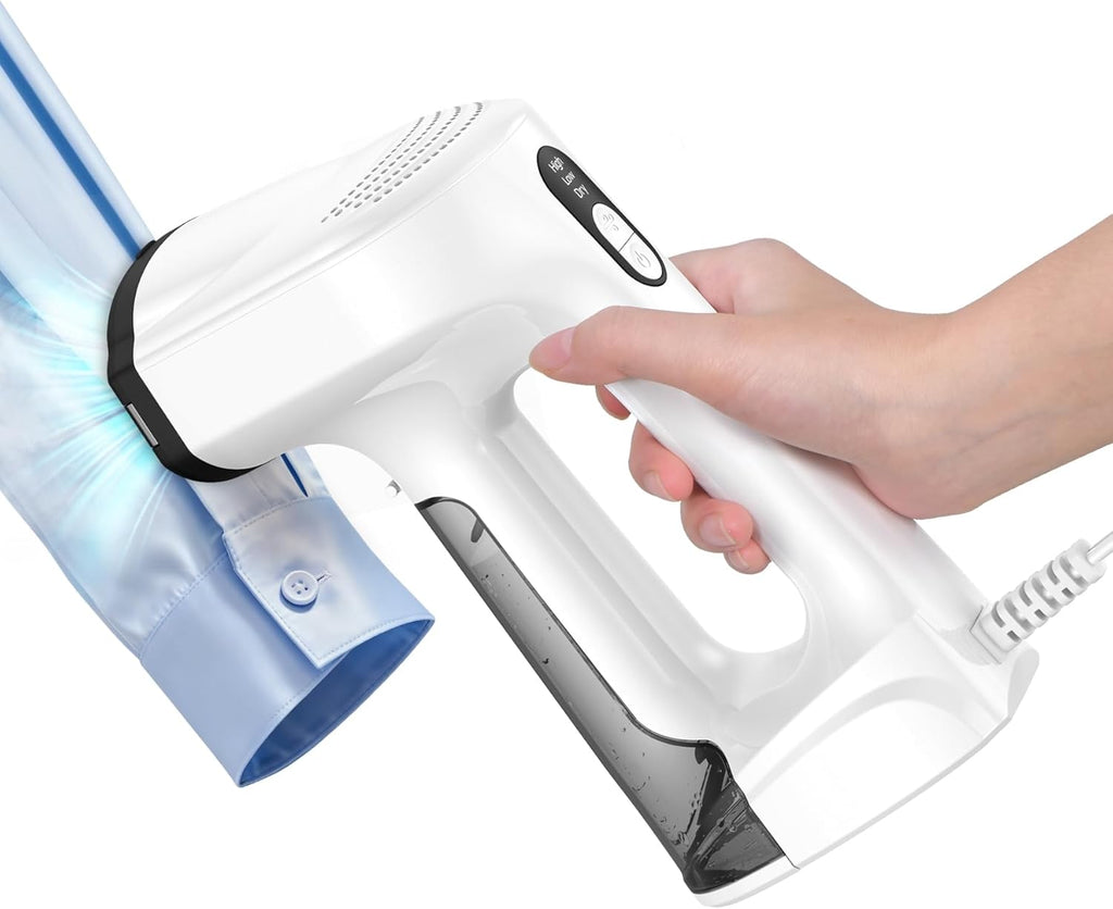 Sweepulire Handheld Clothes Steamer - 3500Pa Suction, 3 Modes, LED Display, 160ml Tank | Portable Travel Iron