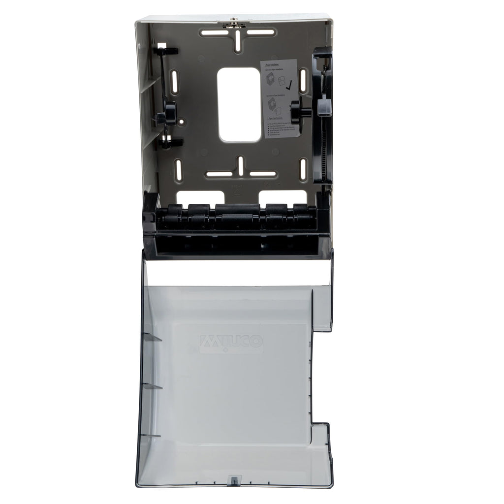 Winco Paper Towel Dispenser, Medium, Gray, Black