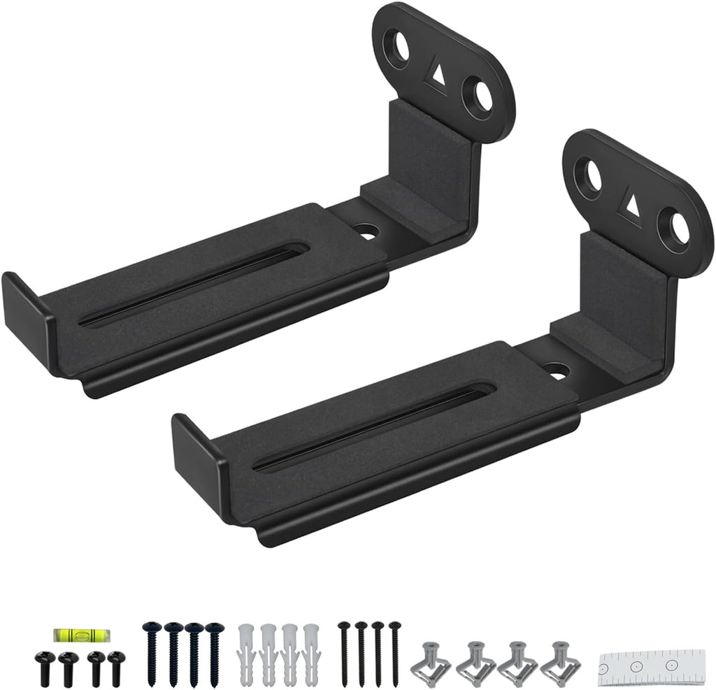 **Sonos Soundbar Wall Mount - All Metal Adjustable Design for TVs | Holds Up to 30 lbs, Black, 2 Packs**