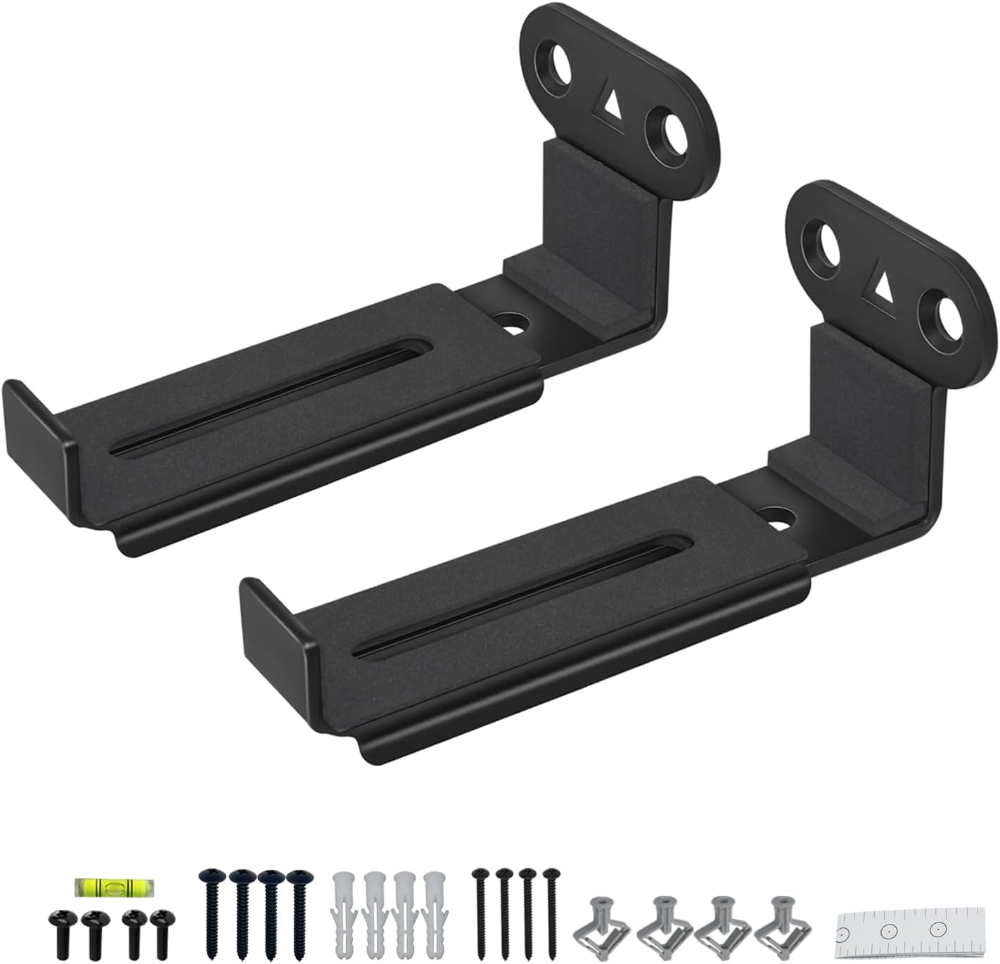 **Sonos Soundbar Wall Mount - All Metal Adjustable Design for TVs | Holds Up to 30 lbs, Black, 2 Packs**