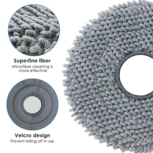 Microfiber Mop Pad Replacement for Roborock Q Revo & Models - 4 Pack