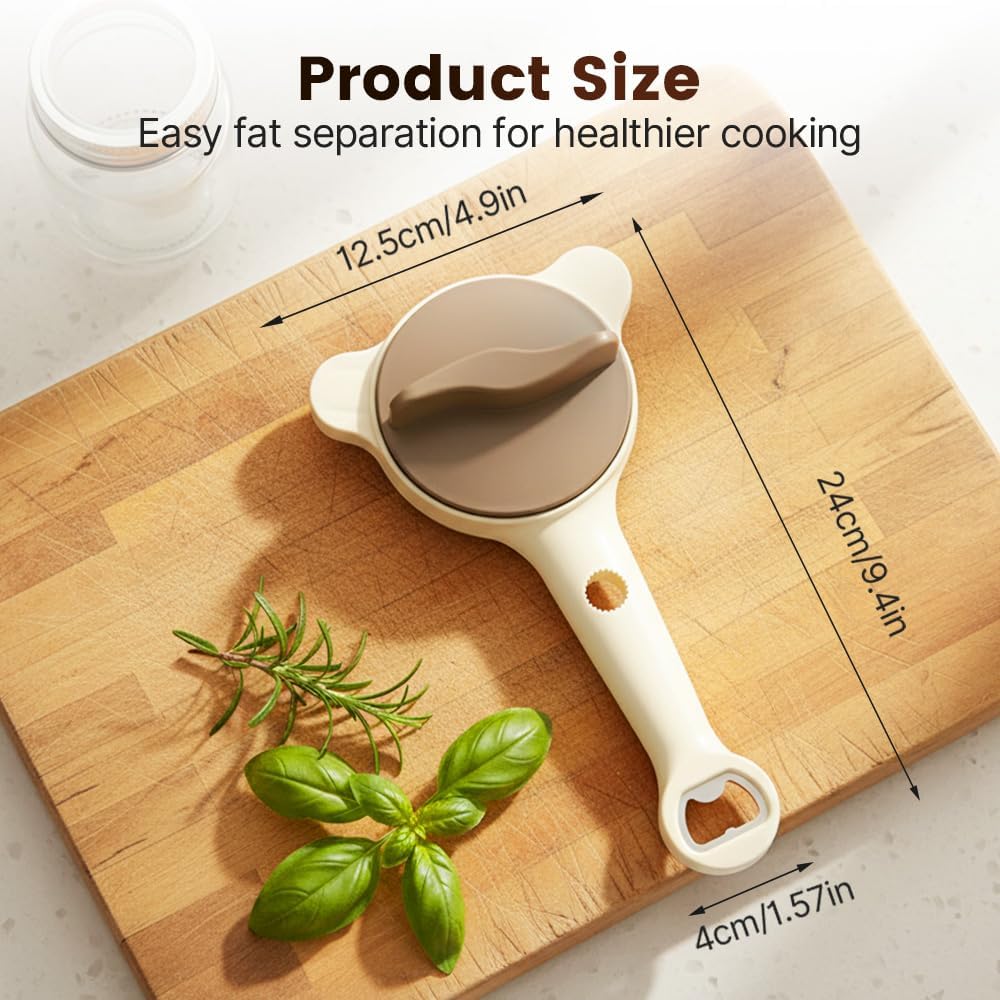 Skiennix Adjustable Stainless Steel Jar Opener - Multifunctional Lid Gripper for Weak Hands | Fits 1''-3.5''