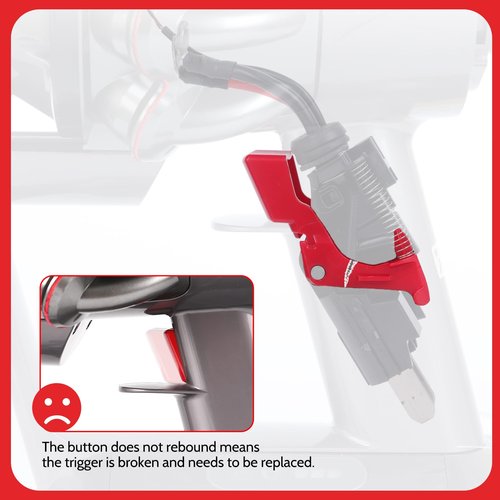 Upgraded Metal Trigger Compatible with Dyson V10 V11 SV12 SV14 Vacuum Cleaner Power Switch Button Repair Parts