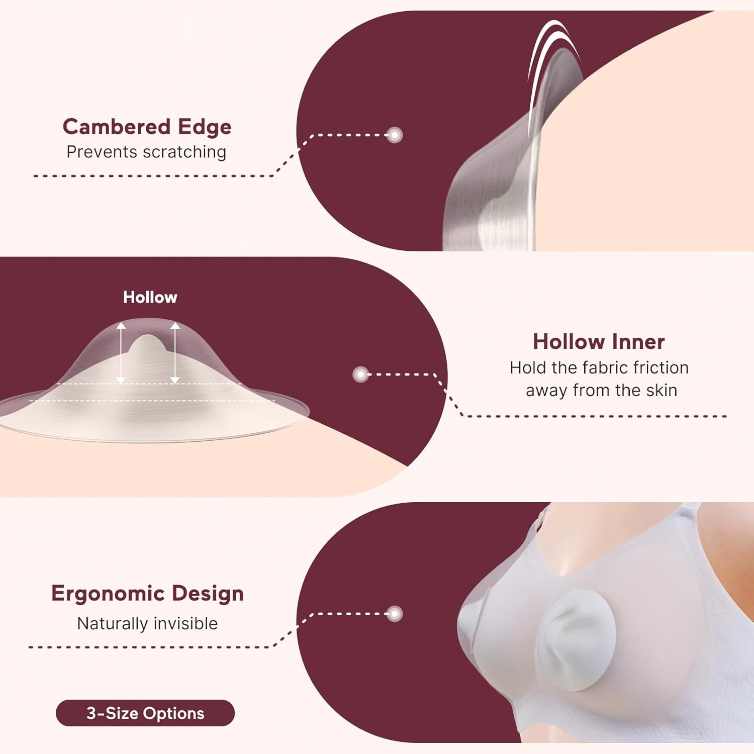 Momcozy 999 Silver Nipple Shields - Hole-Free Design for Breastfeeding Essentials | Regular Size