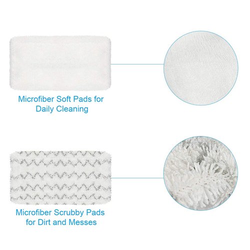 4 Pack Steam Mop Pads for Bissell Symphony 1252 1606670 1543 1652 1132 1530 11326 Vacuum and Steam Mop, Bissell 2747A Replacement Pads, Bissel Symphony Pet Mop Pads, Microfiber Washable & Reusable