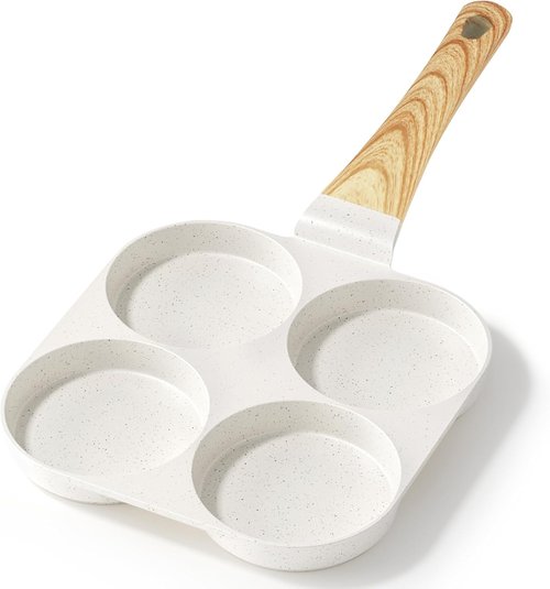 GiPP Nonstick Egg Frying Pan - 4-Cup Granite Omelette Skillet with Heat-Resistant Handle | PFOA Free, Easy to Clean