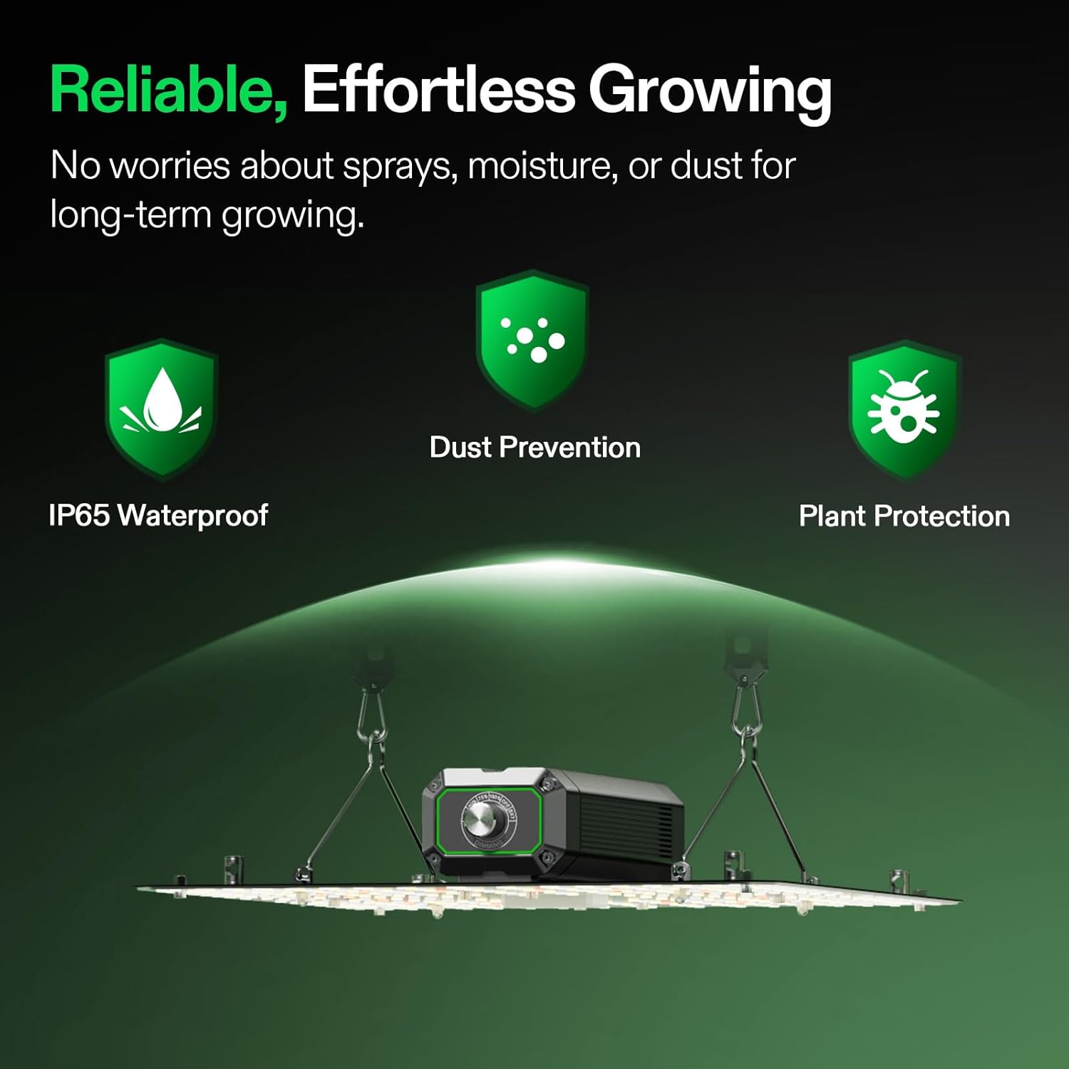 VIVOSUN LumaLight 100W LED Grow Light - Full Spectrum, Smart Dimmable for Indoor Plants & Vegetables | Fits 2x2/2x4 Tents