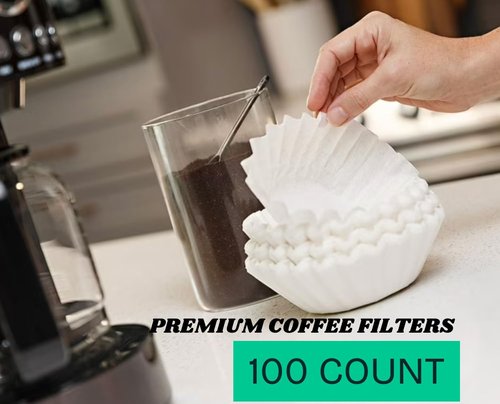 Coffee Filters | Regine Switzerland 100 Count Disposable Basket Filters - Fits 8-12 Cup Machines, 7.875 x 3.25 Inch