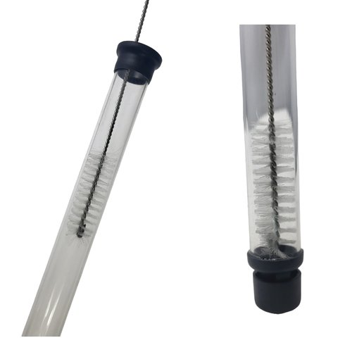 Fermtech Stainless Steel Auto Siphon 18" with Clip, Brush and 6 feet of Made in Canada tubing. Stainless Steel Siphon Racking Cane With Carboy Clip, Homebrewer Easily Transfer Wort From Container,