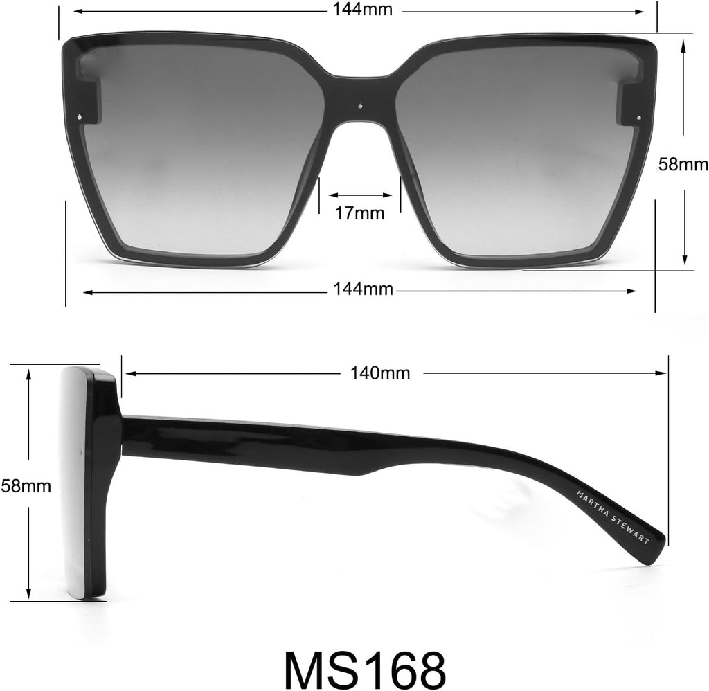 Martha Stewart Cat Eye Sunglasses - Stylish UV Protection | Perfect for Women