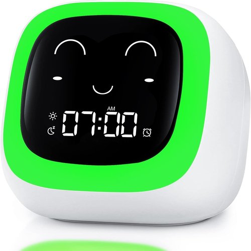 ZUZUKID OK to Wake Alarm Clock for Kids, Toddler Sleep Training Clock with Sound Machine, Kids' Night Light, Digital Alarm Clock for Boys' and Girls' Bedrooms