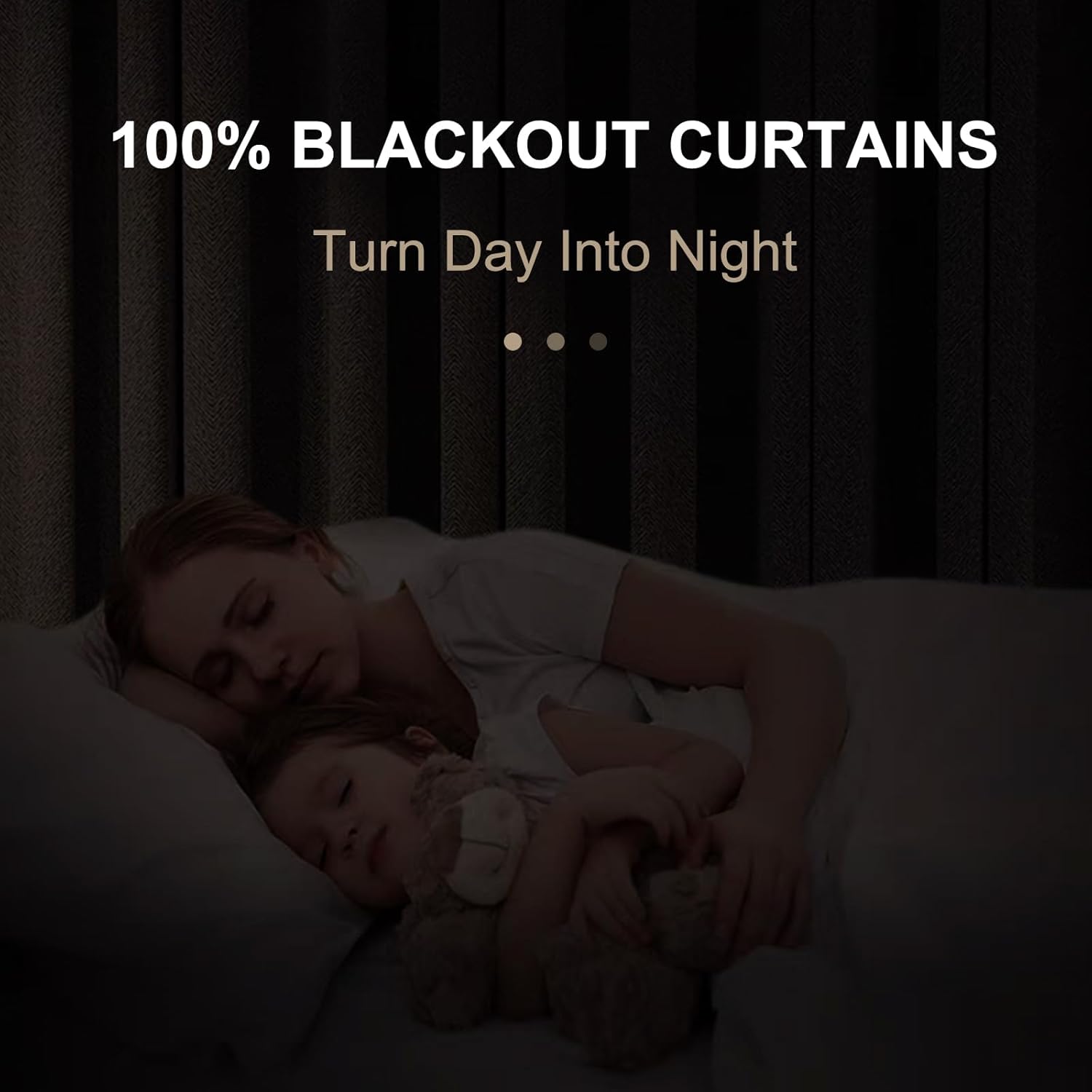 Skiennix 100% Blackout Linen Curtains - Thermal Insulated Drapes, 50" W x 90" L, Ash Grey - 2 Panels Set