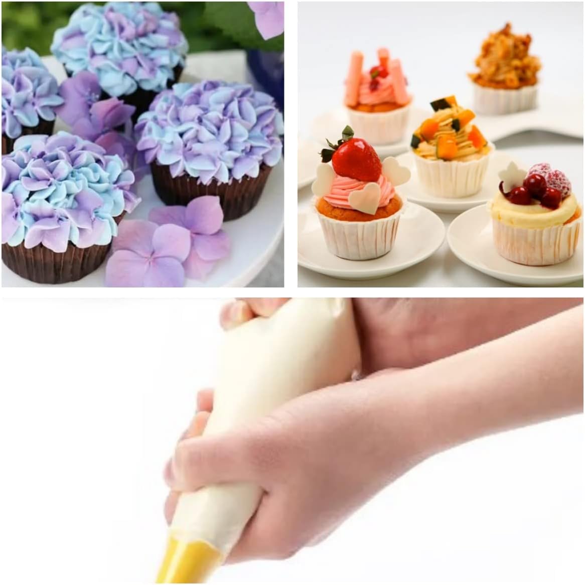 Skiennix 18-Inch Tipless Piping Bags - Extra Thick Anti-Burst for Royal Icing & Buttercream Decorating