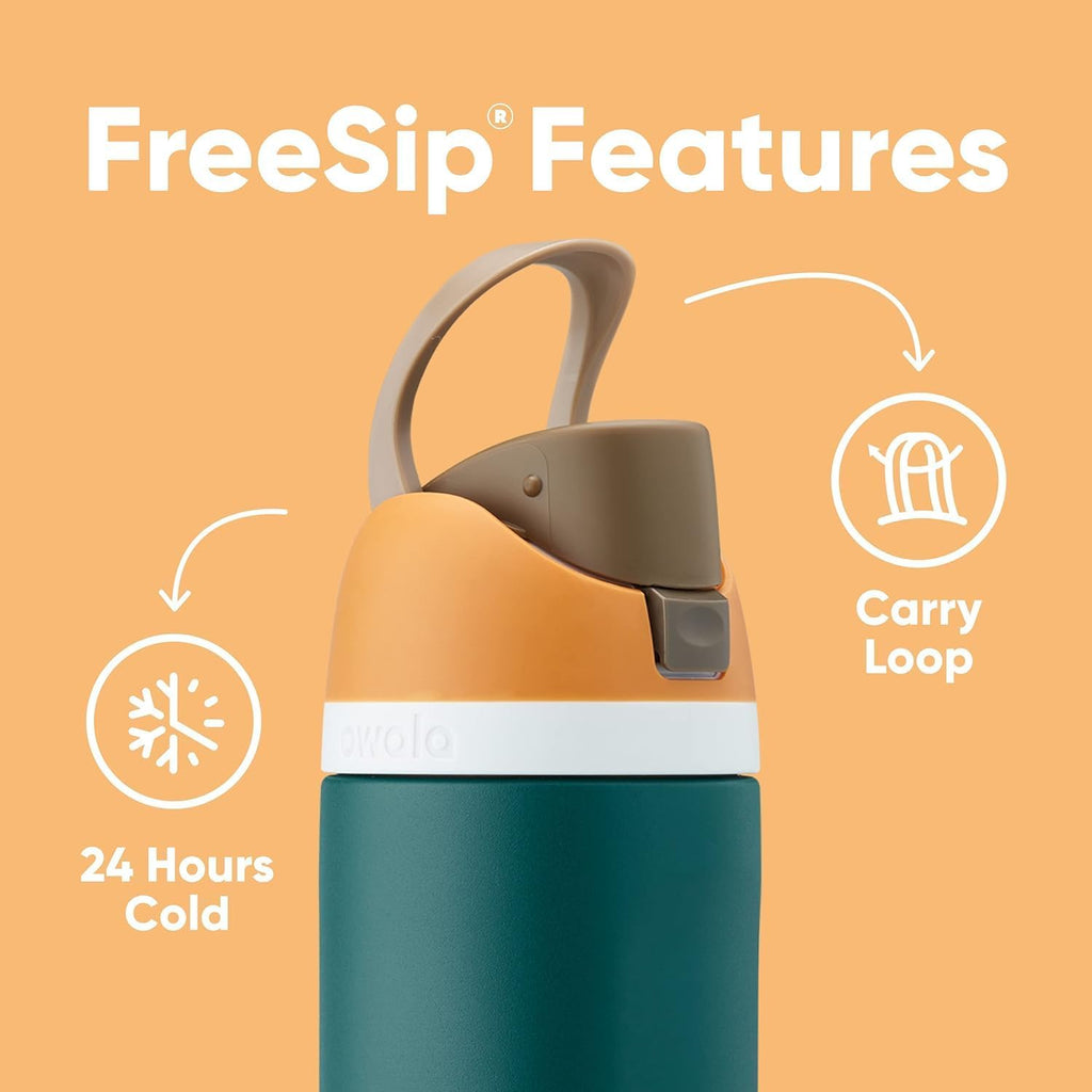 Owala FreeSip Insulated Stainless Steel Water Bottle - BPA-Free, 40 oz, Perfect for Sports & Travel