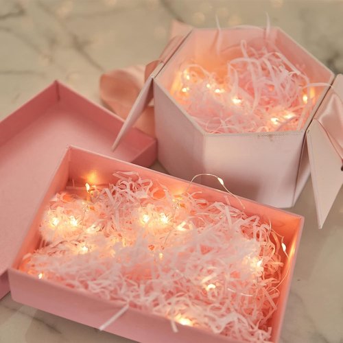 Etinga Fairy Lights - 6 Pack Battery Operated String Lights | 10 LEDs on 3.3ft Silvery Copper Wire, Warm White