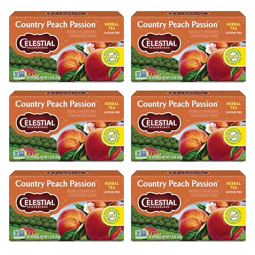 Celestial Seasonings Country Peach Passion Herbal Tea - Caffeine Free, 20 Bags