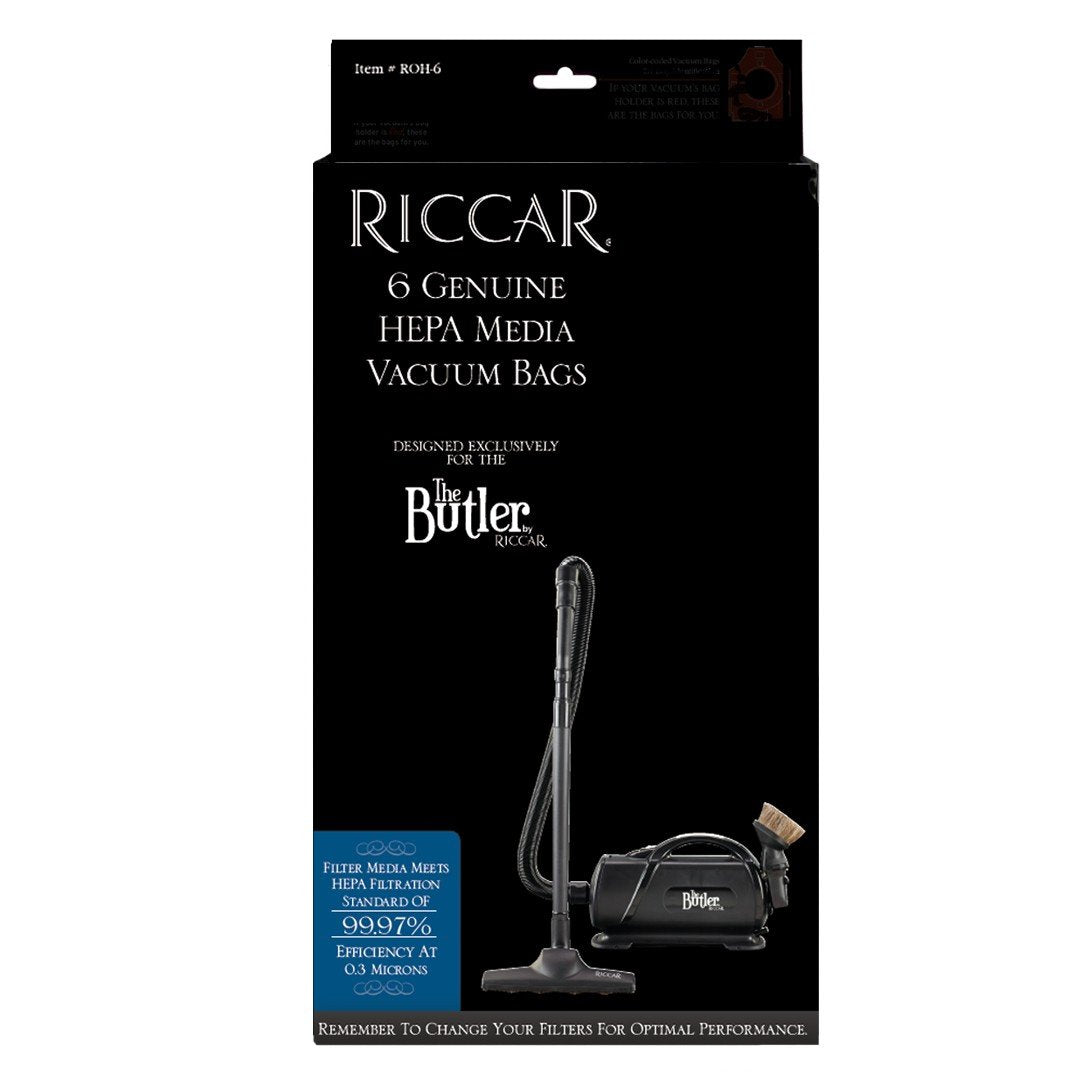 Riccar 6 Genuine HEPA Media Vacuum Bags ROH-6