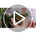 Artificial Christmas Tree with Red Bows - 15.75 Inch Mini Tabletop Decor