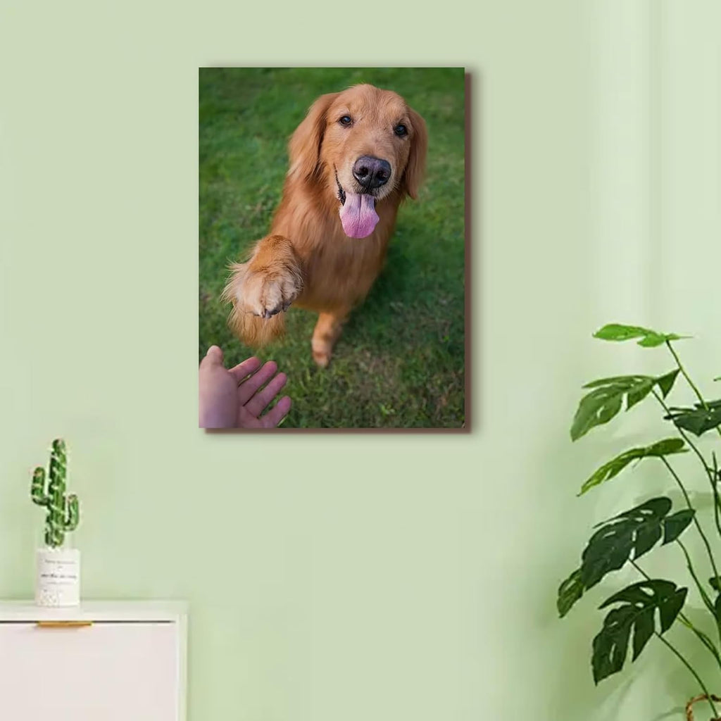 Skiennix Custom Canvas Prints - Personalized Framed Wall Art for Home Decor | Ideal Gift for Weddings, Pets, Family (6" L x 8" W)