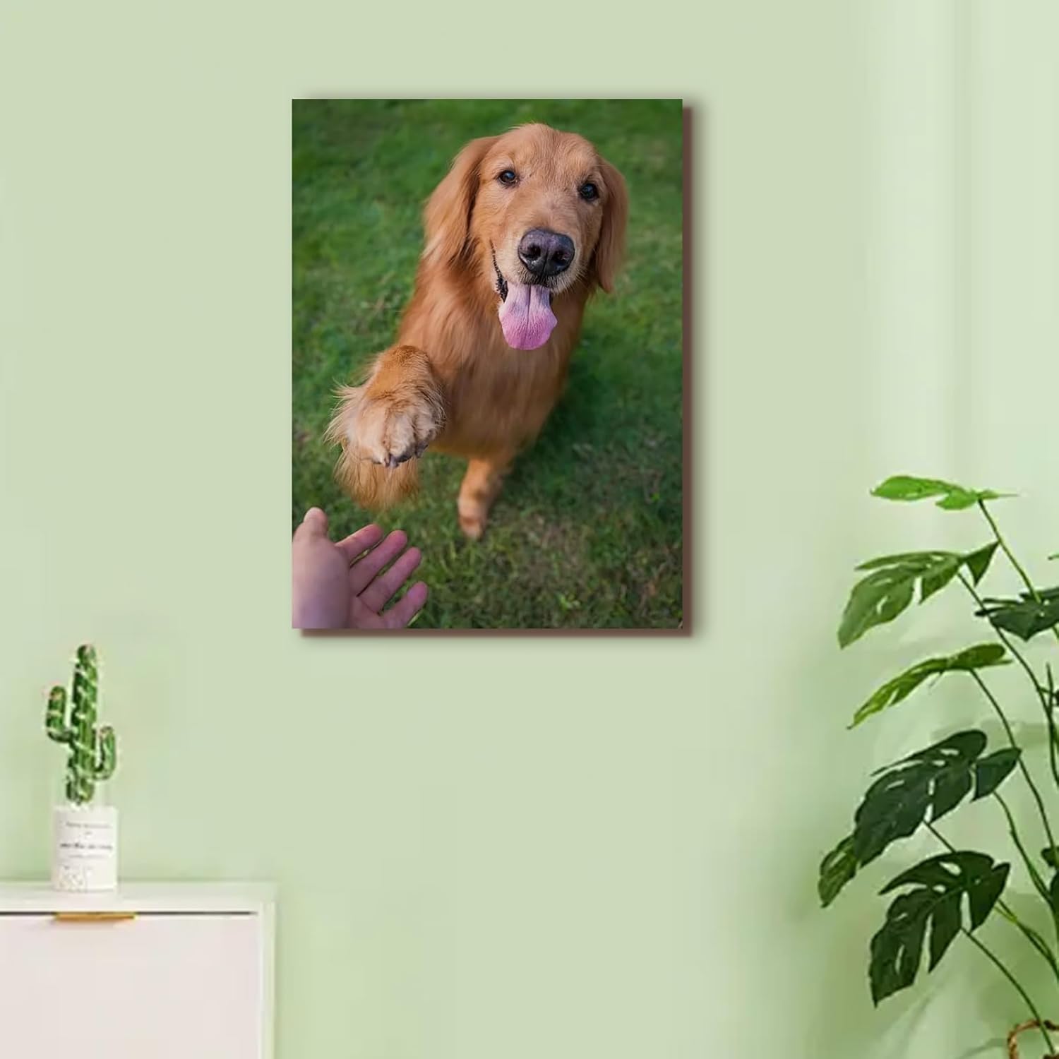 Skiennix Custom Canvas Prints - Personalized Framed Wall Art for Home Decor | Ideal Gift for Weddings, Pets, Family (6" L x 8" W)