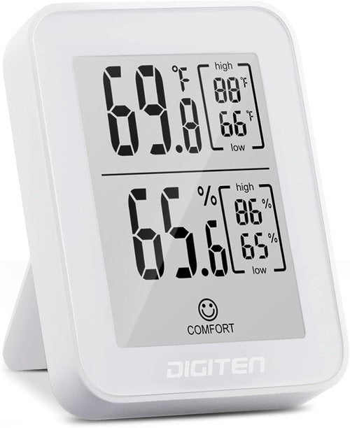 DIGITEN Digital Hygrometer - Indoor Thermometer with 360° HD E-Ink Screen | Accurate Temperature & Humidity Monitor