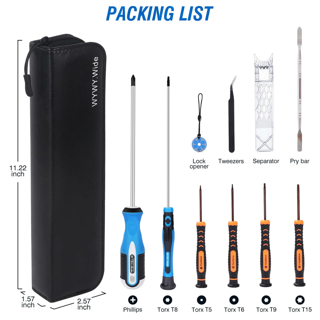 10PCS Customized Screwdriver Set Compatible with Dyson Ball/Outsize/Gen5 V6 V7 V8 V10 V11 V15 Vacuum Cleaner, Hairdryer, AM10 Humidifier, Precision Phillips and Torx Screwdrivers Disassembly Tool