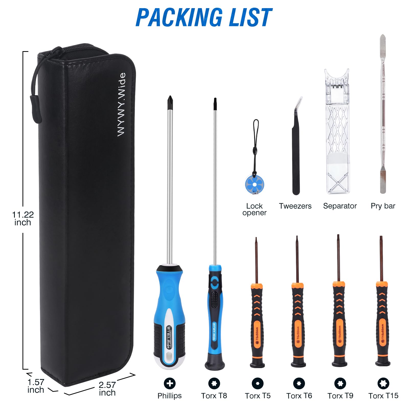 10PCS Customized Screwdriver Set Compatible with Dyson Ball/Outsize/Gen5 V6 V7 V8 V10 V11 V15 Vacuum Cleaner, Hairdryer, AM10 Humidifier, Precision Phillips and Torx Screwdrivers Disassembly Tool
