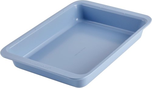 Farberware Nonstick Bakeware - Rectangular Cake Pan with Portion Marks | 9 Inch x 13 Inch - Blue