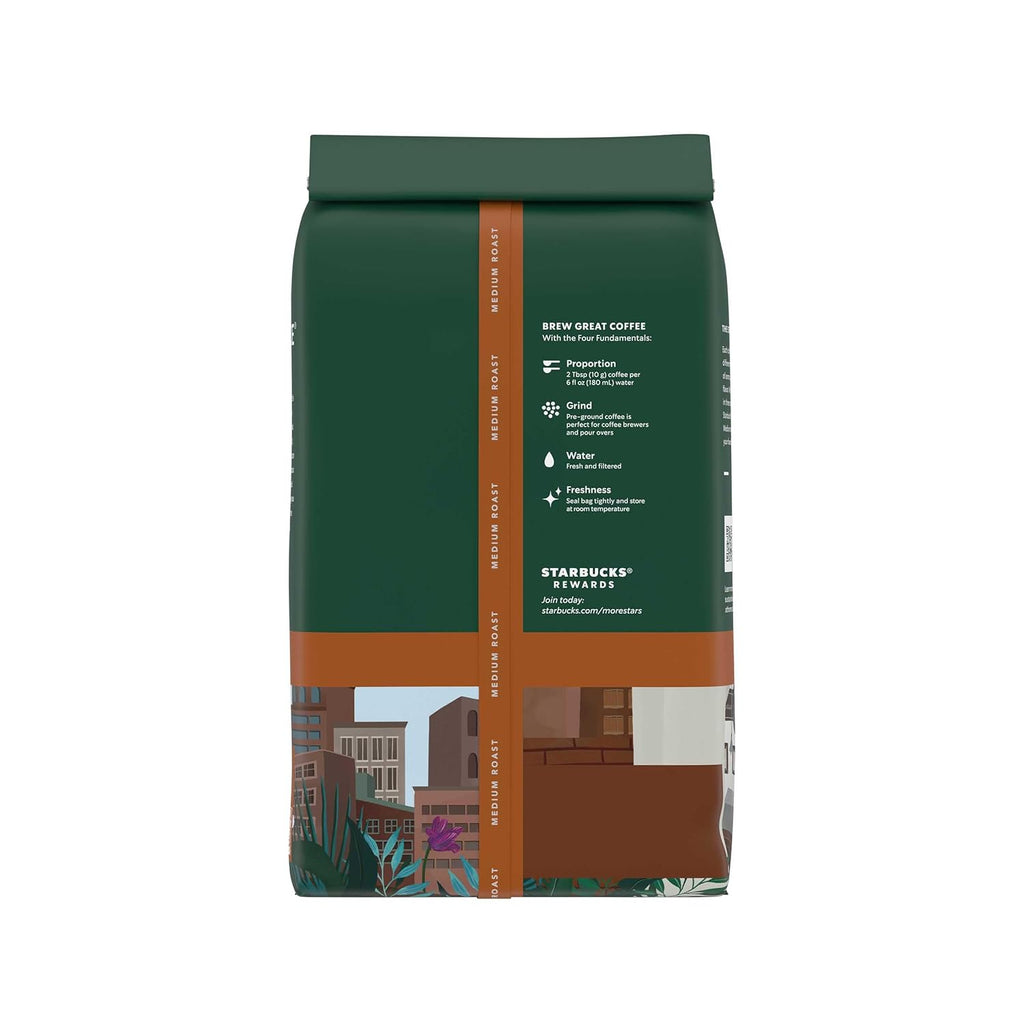 Starbucks Ground Coffee - Medium Roast Pike Place Roast for Hot or Iced Coffee | 12 oz