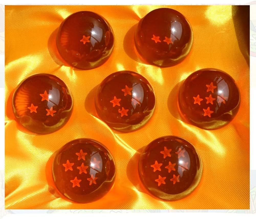 Shenron Figure Set by Resin | 3.5cm Dragon Statue with Crystal Balls & Gift Box for Holidays