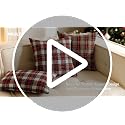 Christmas Plaid Pillow Covers 18x18 inches Pack of 2 Red Scottish Tartan