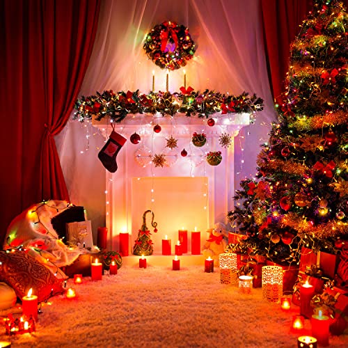 LIOPEED 42ft Battery Operated Fairy String Lights - 120 LEDs, IP65 Waterproof, 8 Modes, Timer for Indoor/Outdoor Decor