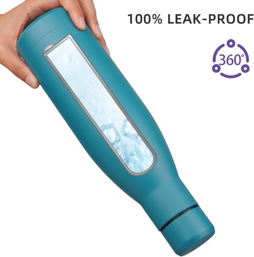 BJPKPK 25oz Insulated Stainless Steel Water Bottle - Reusable Travel Sports Bottle | Keeps Drinks Cold & Hot, Laguna