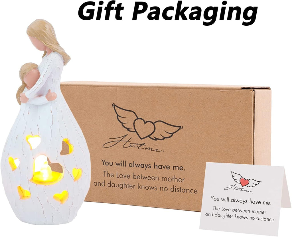 Skiennix Candle Holder Statue - Flickering LED Light for Mom | Perfect Birthday & Mother's Day Gift