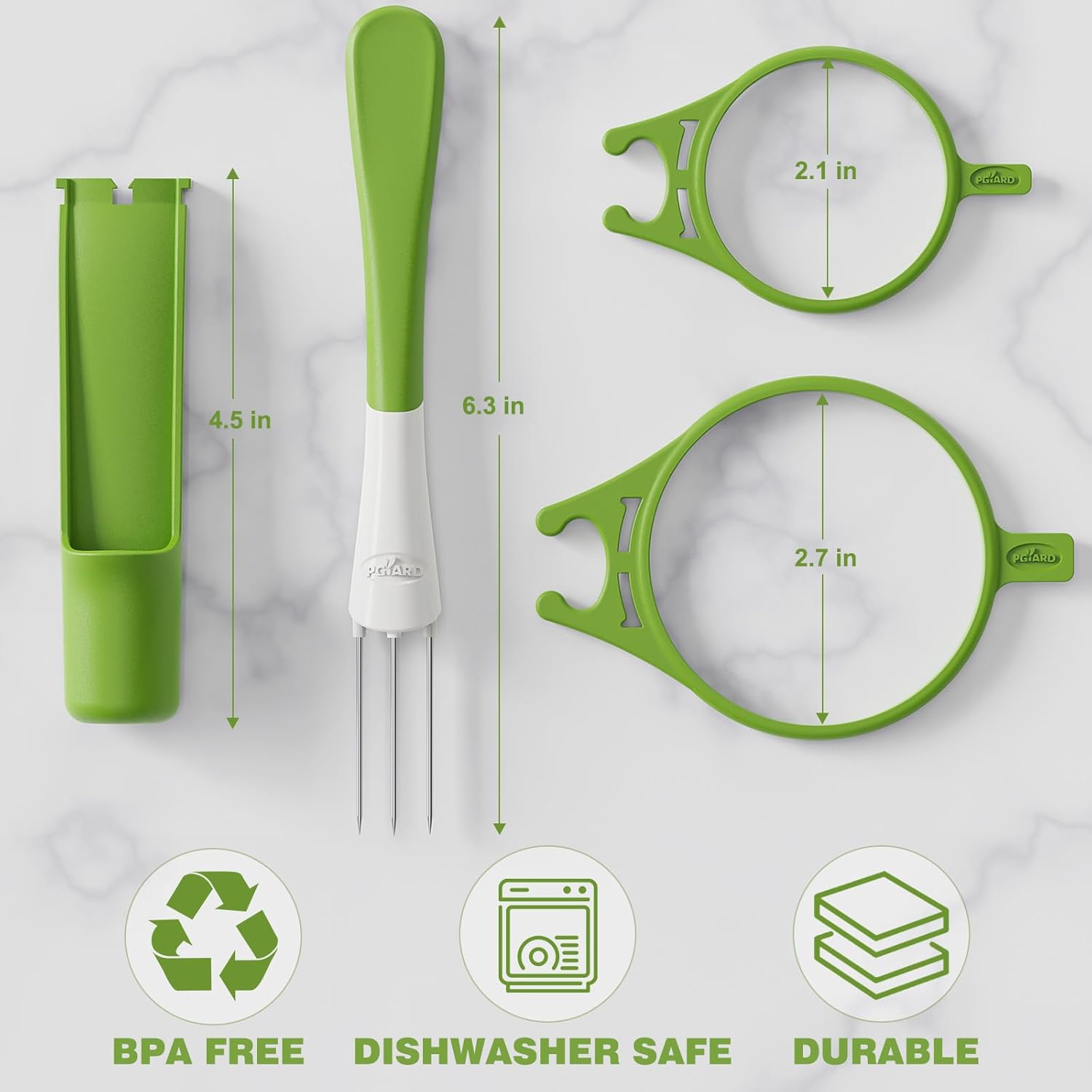 Skiennix 2 Pack Pickle Fork Set - Essential Pickle Grabber Tools for Jars | Perfect for Olives & More
