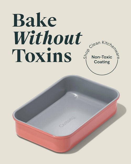 Caraway Nonstick Baking Pan Duo - 9” x 6.5” Aluminized Steel, Non-Toxic & PTFE Free - Perfect for Casseroles & Lasagna | Perracotta