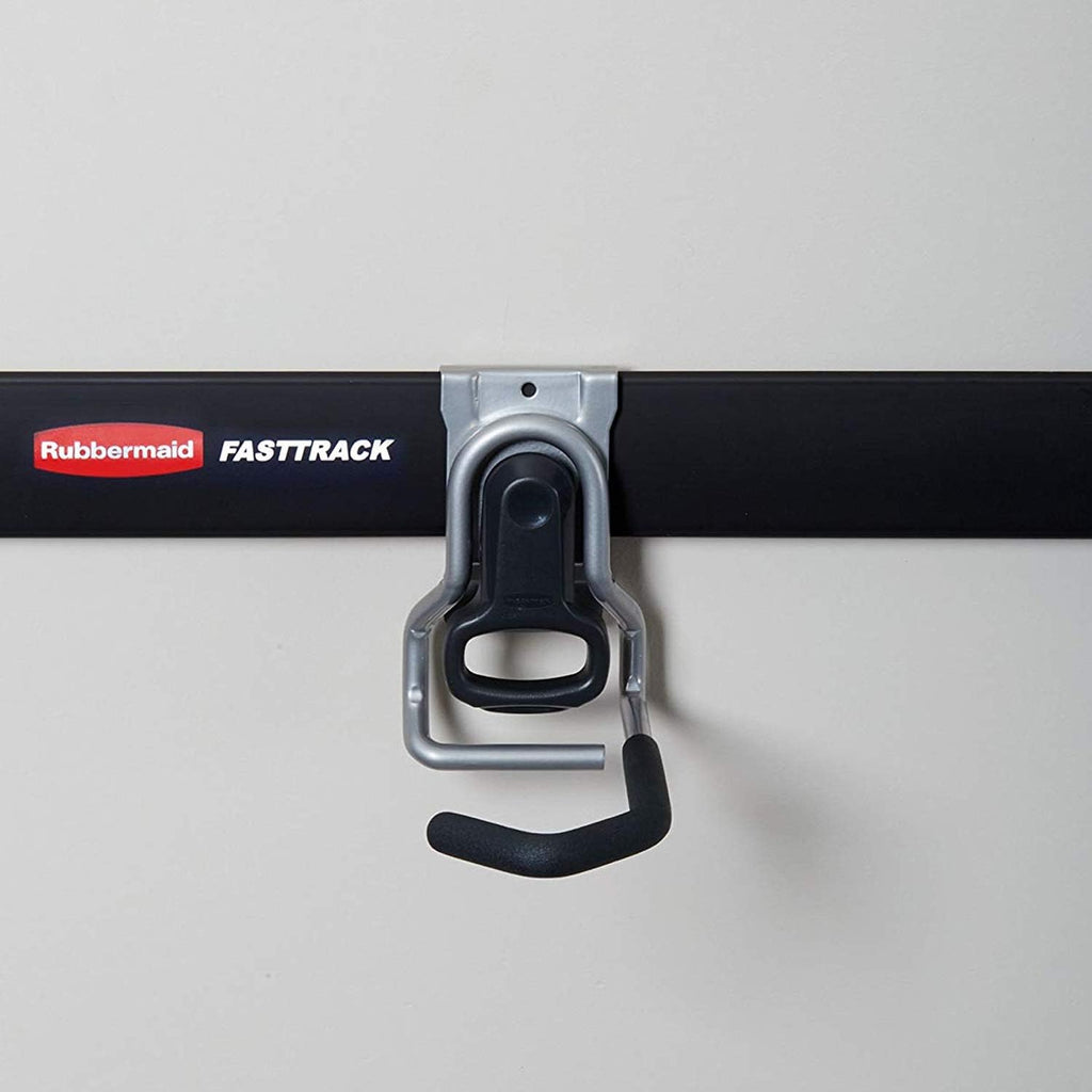 Rubbermaid Heavy-Duty Bike Hooks - Universal Vertical Wall Mount Garage Storage Organizer | 6 Pack