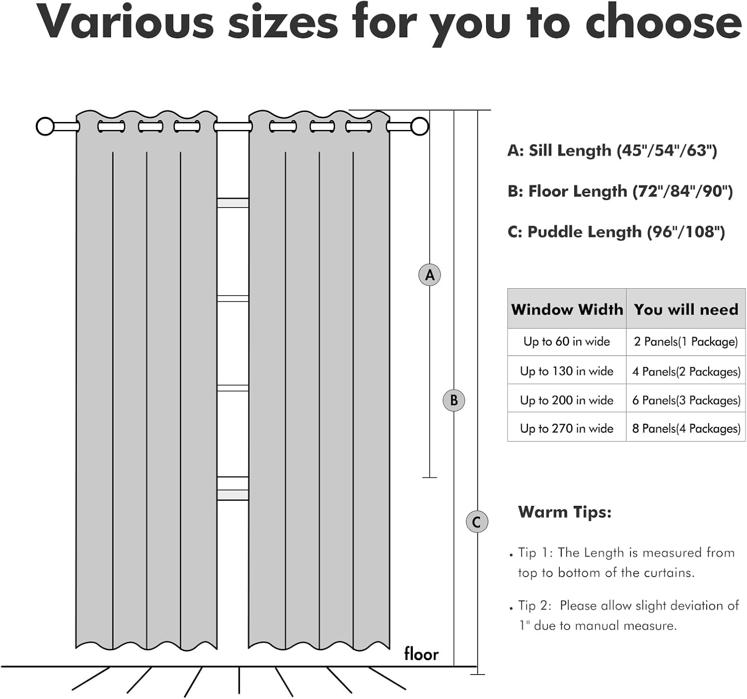 MIULEE Blackout Linen Textured Curtains - Thermal Insulated Taupe Drapes for Bedroom | 52 x 84 Inch (2 Panels)